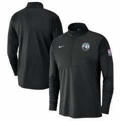 Minnesota Timberwolves 2024/25 City Edition Authentic Coaches Performance Half-Zip Top Black | Nike US