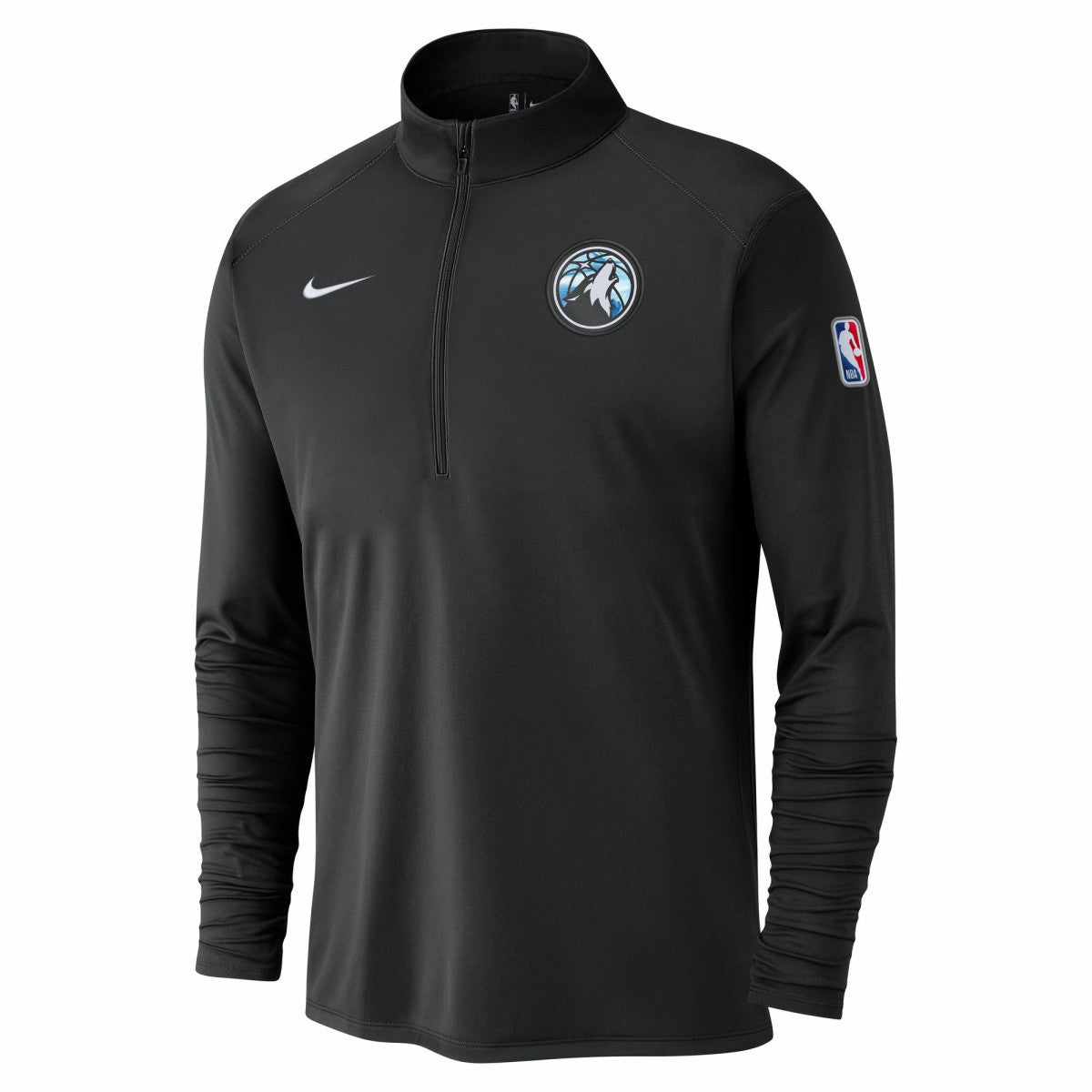 Minnesota Timberwolves 2024/25 City Edition Authentic Coaches Performance Half-Zip Top Black | Nike US