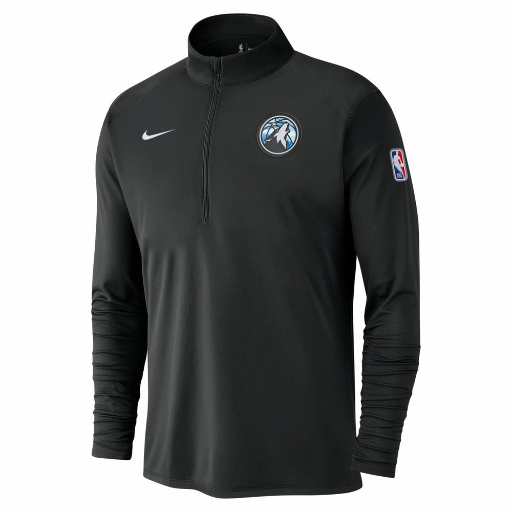 Minnesota Timberwolves 2024/25 City Edition Authentic Coaches Performance Half-Zip Top Black | Nike US