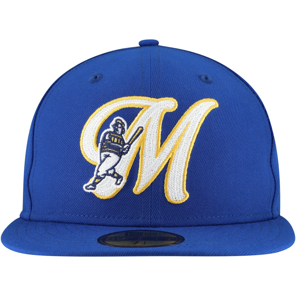 Milwaukee Brewers New Era  Duo Logo 2.0 59FIFTY Fitted Hat - Royal - New Era Lifestyle