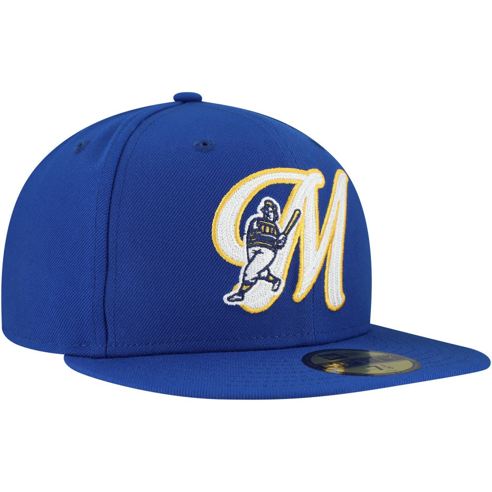 Milwaukee Brewers New Era  Duo Logo 2.0 59FIFTY Fitted Hat - Royal - New Era Lifestyle