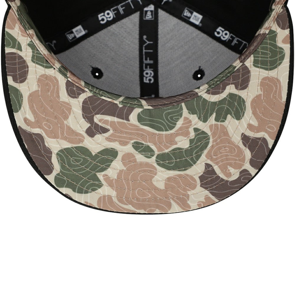 Chicago White Sox New Era Troop Chant Camo Undervisor 59FIFTY Fitted Hat - Black - New Era Sale