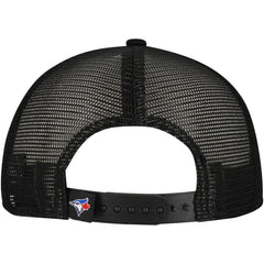 Toronto Blue Jays New Era Retro Bold A-Frame Trucker 9FORTY Adjustable Hat - Black - New Era Online