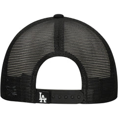 Los Angeles Dodgers New Era Retro Bold A-Frame Trucker 9FORTY Adjustable Hat - Black - New Era on Sale