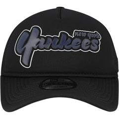New York Yankees New Era Retro Bold A-Frame Trucker 9FORTY Adjustable Hat - Black - New Era Sale