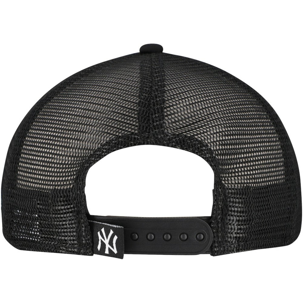 New York Yankees New Era Retro Bold A-Frame Trucker 9FORTY Adjustable Hat - Black - New Era Sale