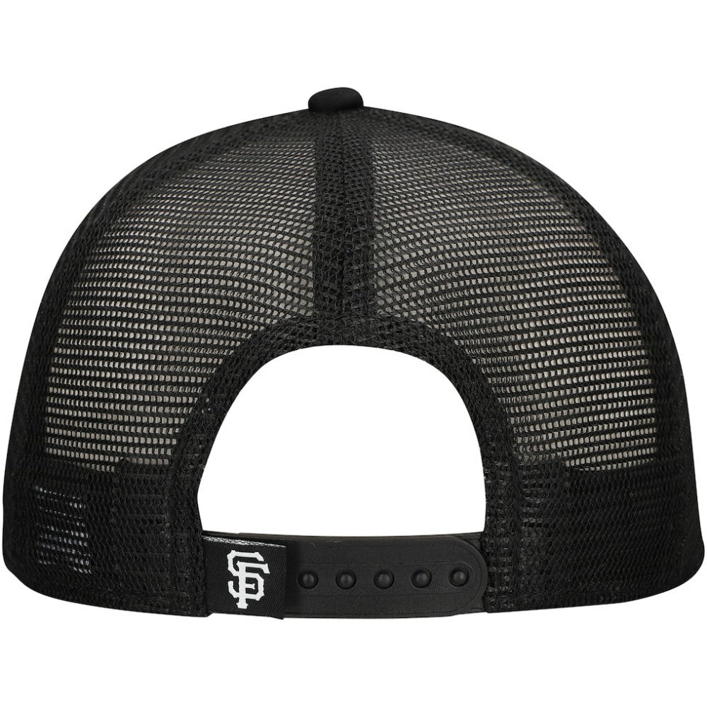 San Francisco Giants New Era Retro Bold A-Frame Trucker 9FORTY Adjustable Hat - Black - New Era Online