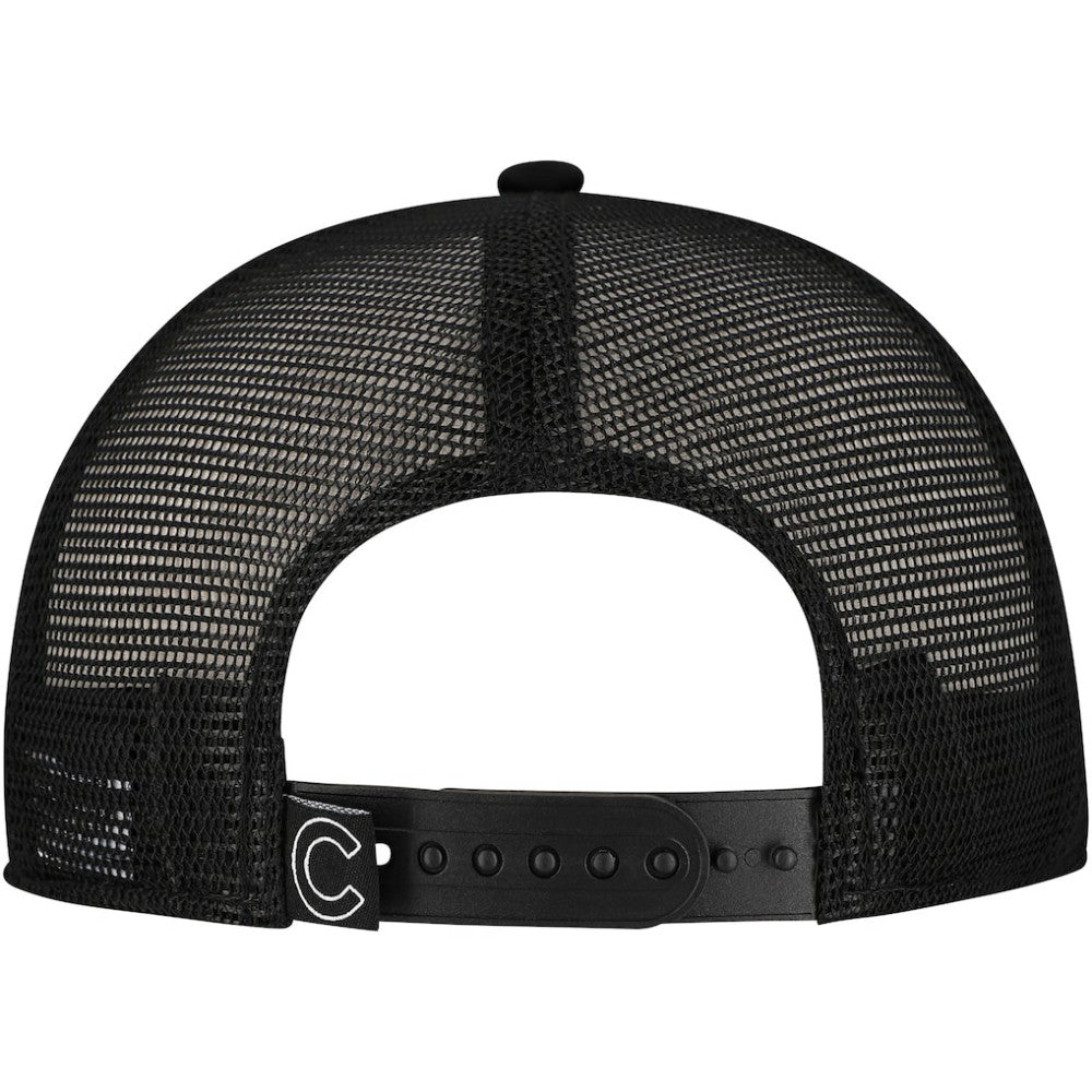 Chicago Cubs New Era Retro Bold A-Frame Trucker 9FORTY Adjustable Hat - Black - New Era Online