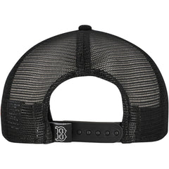 Boston Red Sox New Era Retro Bold A-Frame Trucker 9FORTY Adjustable Hat - Black - New Era Lifestyle