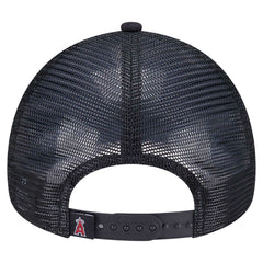 Los Angeles Angels New Era Retro Bold A-Frame Trucker 9FORTY Adjustable Hat - Black - New Era Discount
