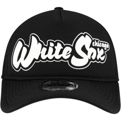 Chicago White Sox New Era Retro Bold A-Frame Trucker 9FORTY Adjustable Hat - Black - New Era Online