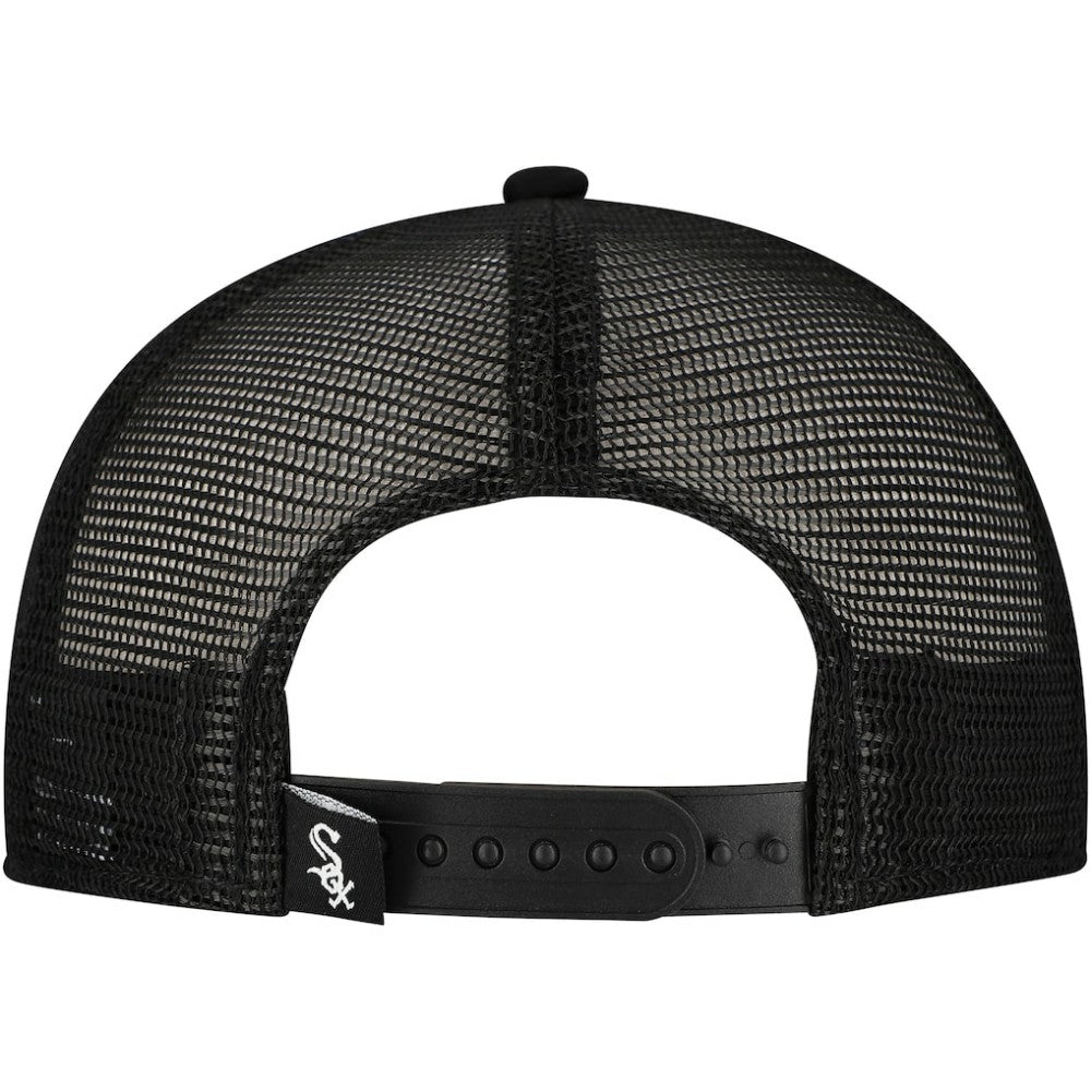 Chicago White Sox New Era Retro Bold A-Frame Trucker 9FORTY Adjustable Hat - Black - New Era Online