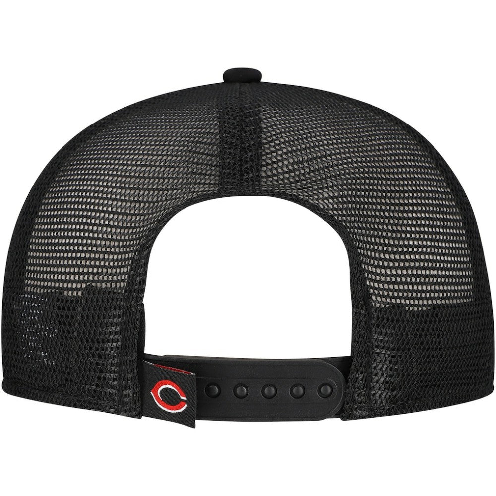 Cincinnati Reds New Era Retro Bold A-Frame Trucker 9FORTY Adjustable Hat - Black - New Era Online