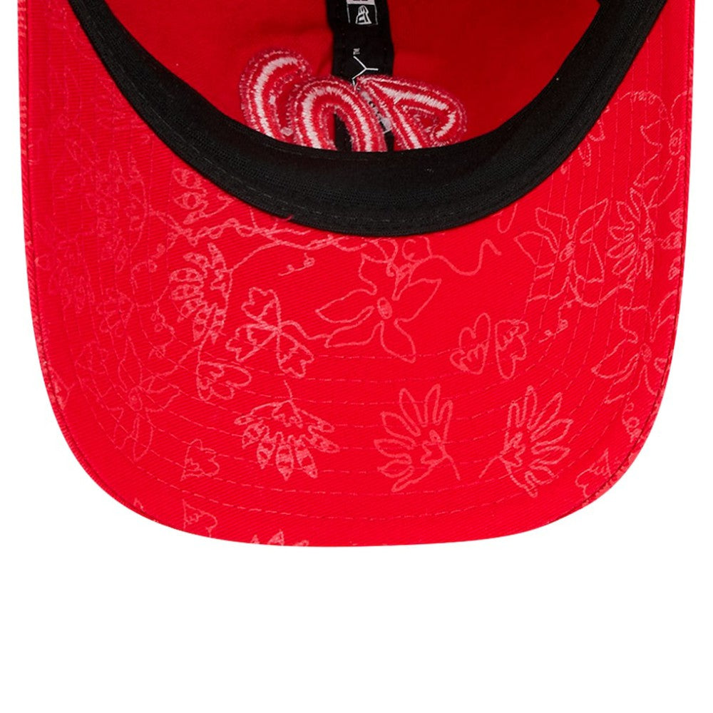 Washington Nationals New Era Women's Tonal Floral 9TWENTY Adjustable Hat - Red - New Era Sale