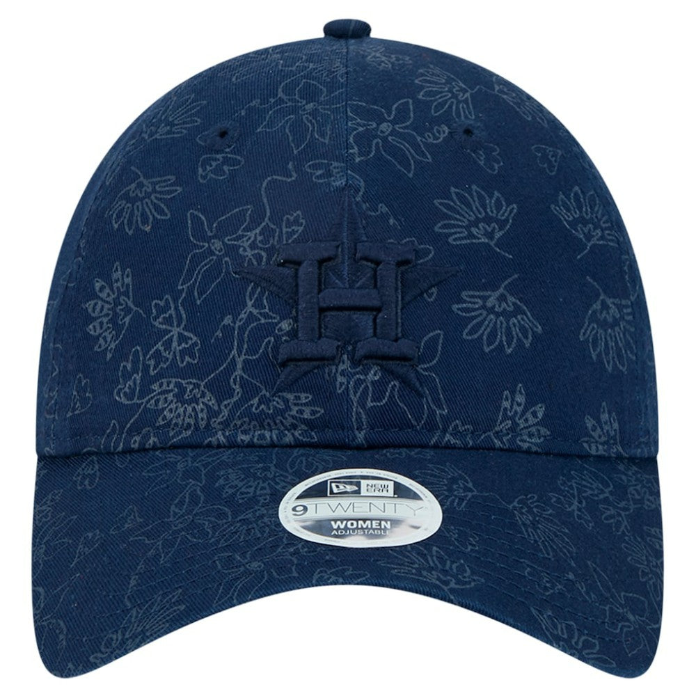 Houston Astros New Era Women's Tonal Floral 9TWENTY Adjustable Hat - Navy - New Era Online