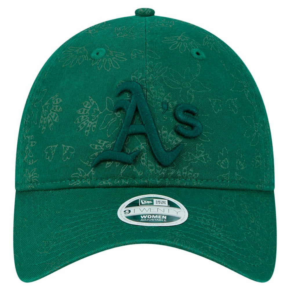 Athletics New Era Women's Tonal Floral 9TWENTY Adjustable Hat - Green - New Era Online