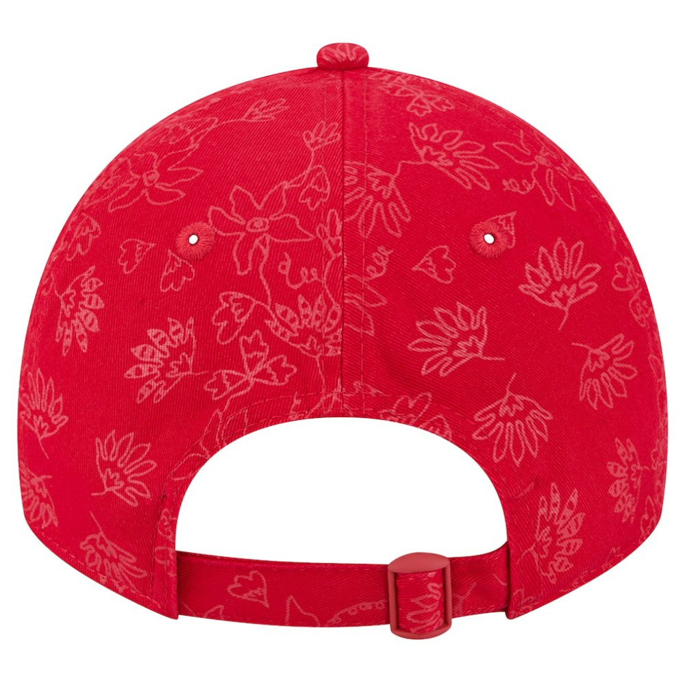St. Louis Cardinals New Era Women's Tonal Floral 9TWENTY Adjustable Hat - Red - New Era Lifestyle
