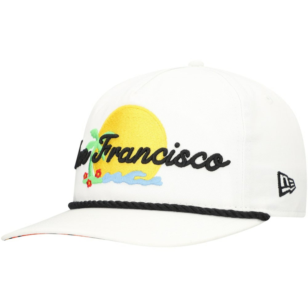 San Francisco Giants New Era Paradise Golfer Adjustable Hat - White - New Era Sale