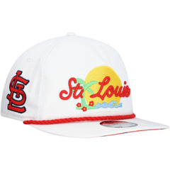 St. Louis Cardinals New Era Paradise Golfer Adjustable Hat - White - New Era Discount