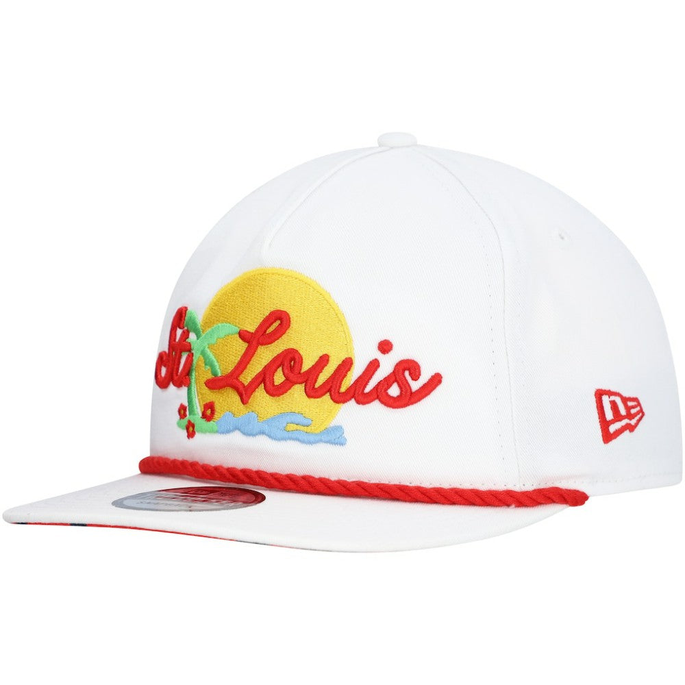 St. Louis Cardinals New Era Paradise Golfer Adjustable Hat - White - New Era Discount
