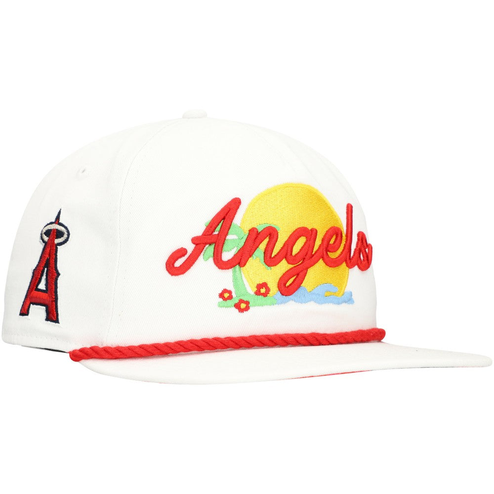 Los Angeles Angels New Era Paradise Golfer Adjustable Hat - White - New Era Sale