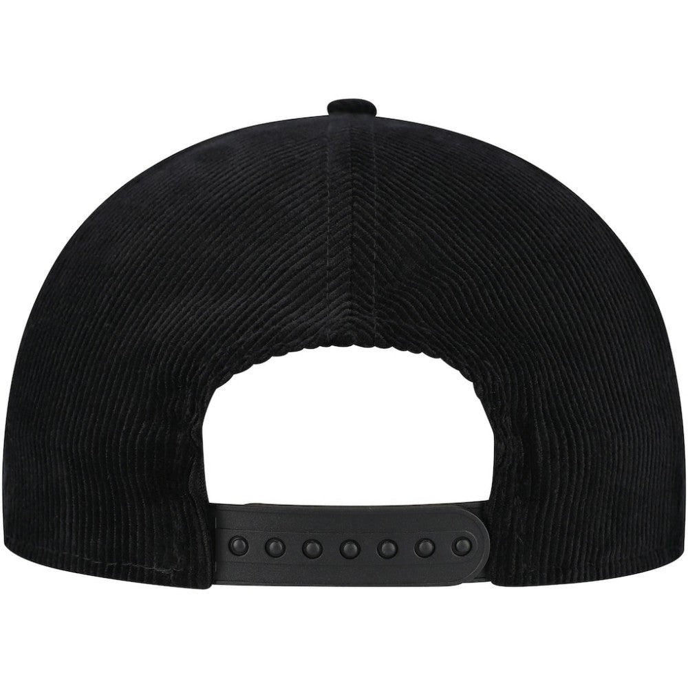 Chicago Cubs New Era Corduroy Filigree Golfer Adjustable Hat - Black - New Era Lifestyle