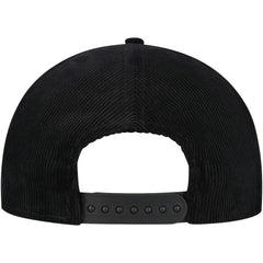 Chicago Cubs New Era Corduroy Filigree Golfer Adjustable Hat - Black - New Era Lifestyle