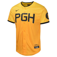 Pittsburgh Pirates Nike Youth City Connect Limited Jersey - Gold - Nike on Sale