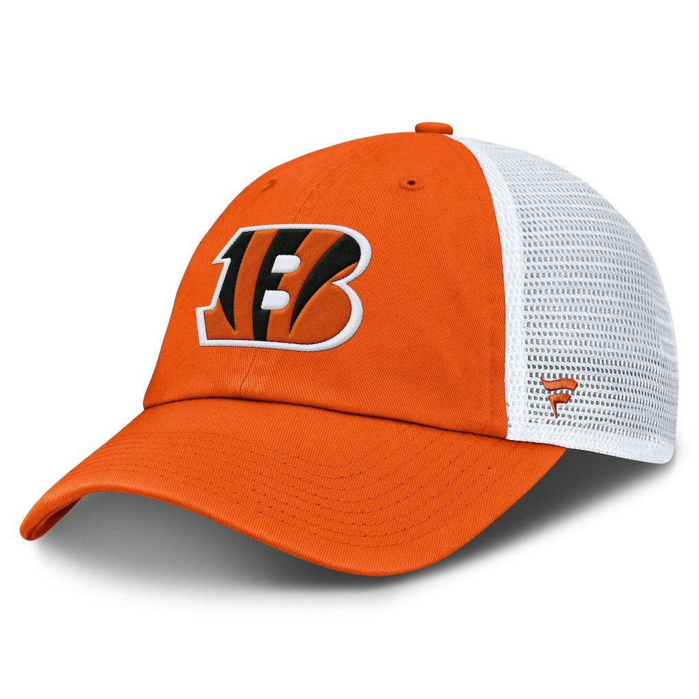Fanatics Cincinnati Bengals Trucker Adjustable Hat Orange/White