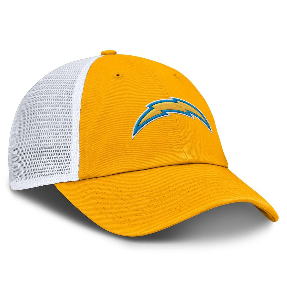 Fanatics Los Angeles Chargers Trucker Adjustable Hat Gold/White
