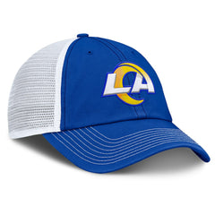 Fanatics Los Angeles Rams Trucker Adjustable Hat Royal/White