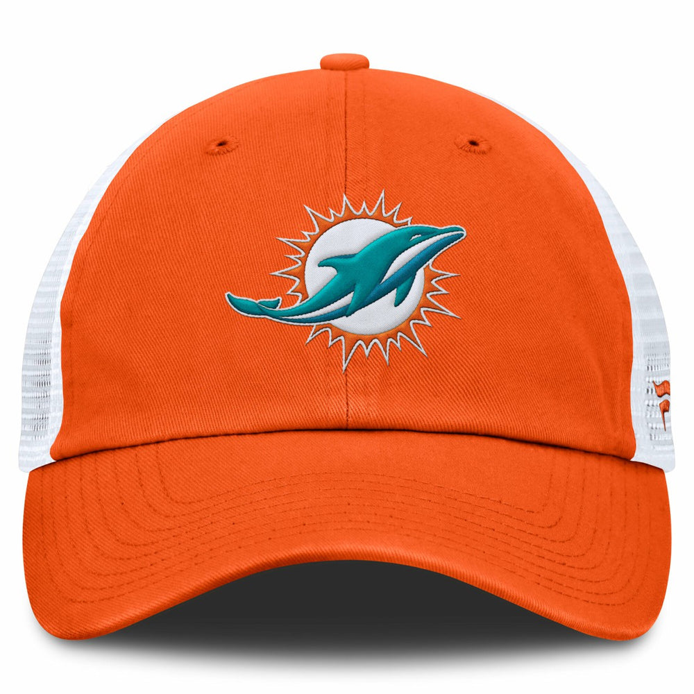 Fanatics Miami Dolphins Trucker Adjustable Hat Orange/White
