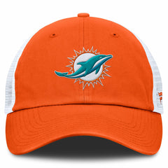 Fanatics Miami Dolphins Trucker Adjustable Hat Orange/White