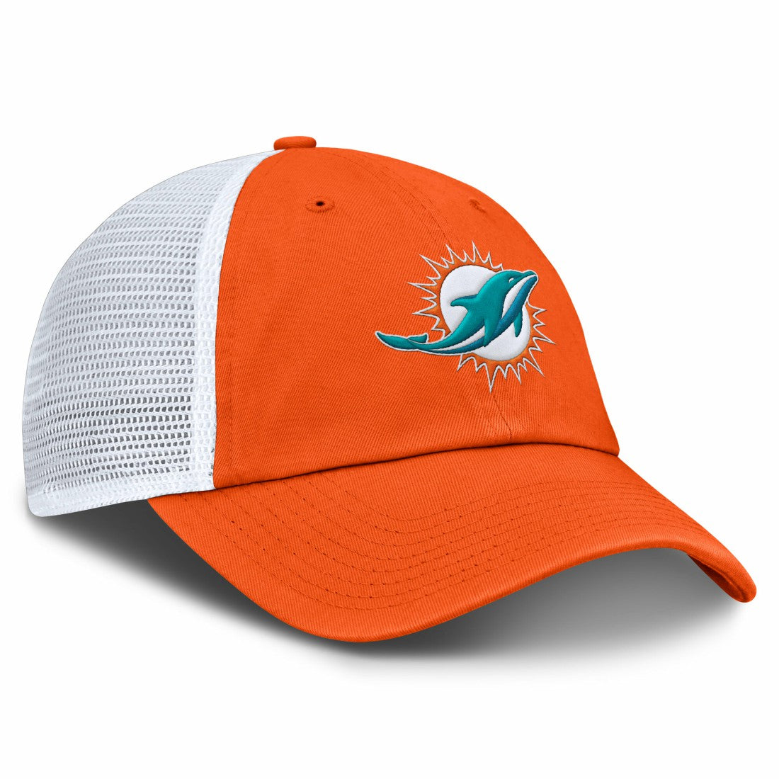 Fanatics Miami Dolphins Trucker Adjustable Hat Orange/White
