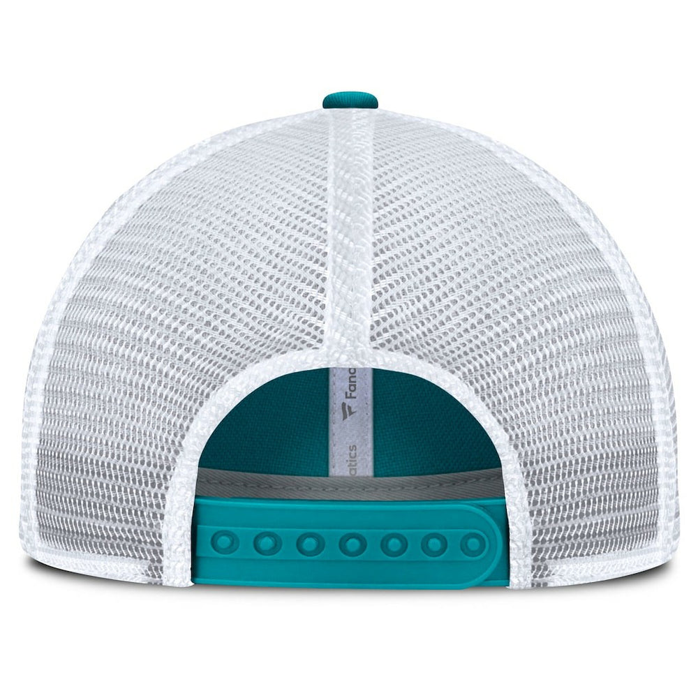 Fanatics Miami Dolphins Trucker Adjustable Hat Aqua/White