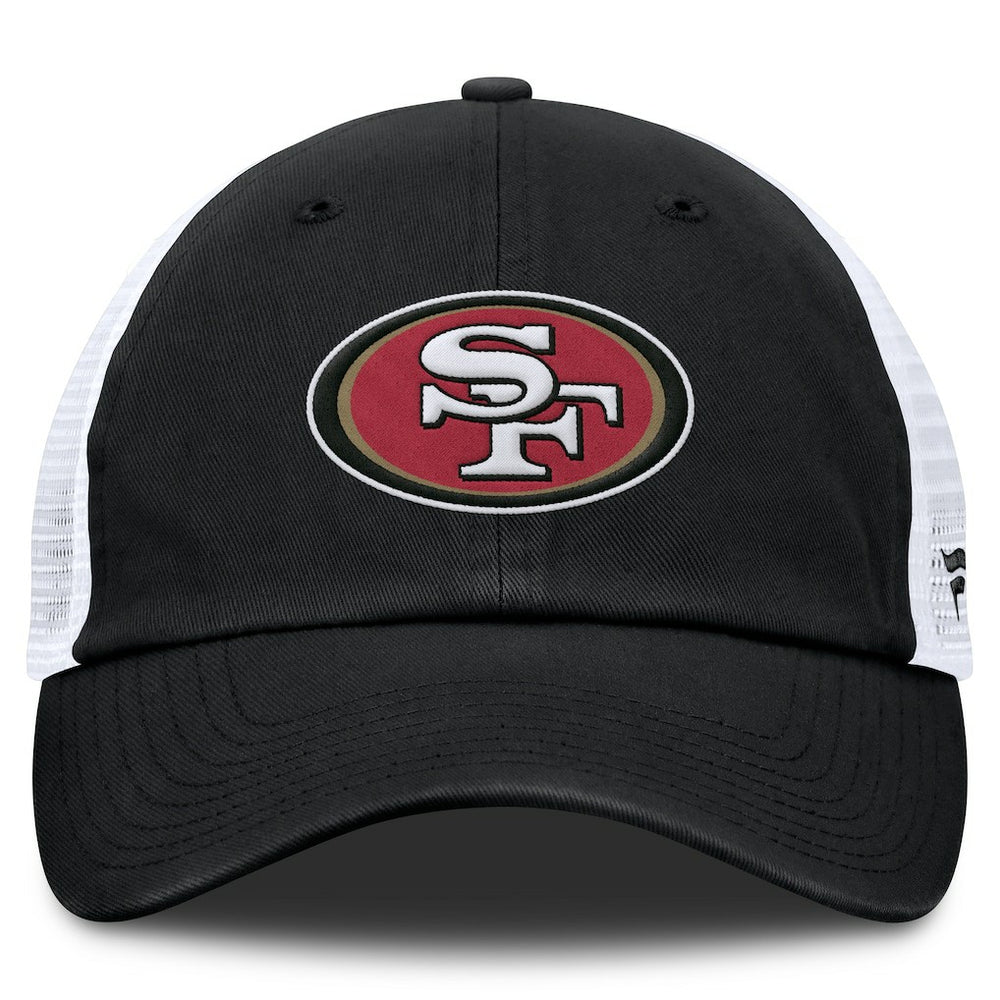 Fanatics San Francisco 49ers Trucker Adjustable Hat Black/White