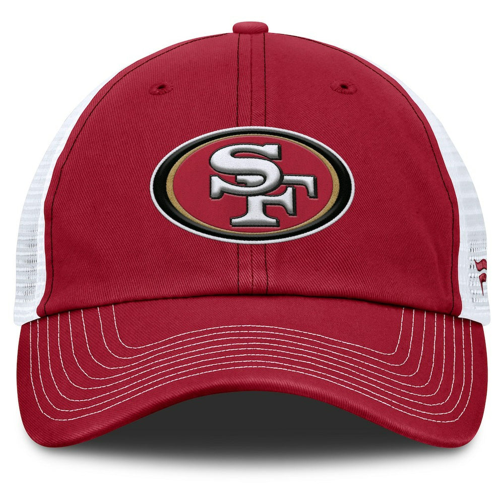Fanatics San Francisco 49ers Trucker Adjustable Hat Scarlet/White