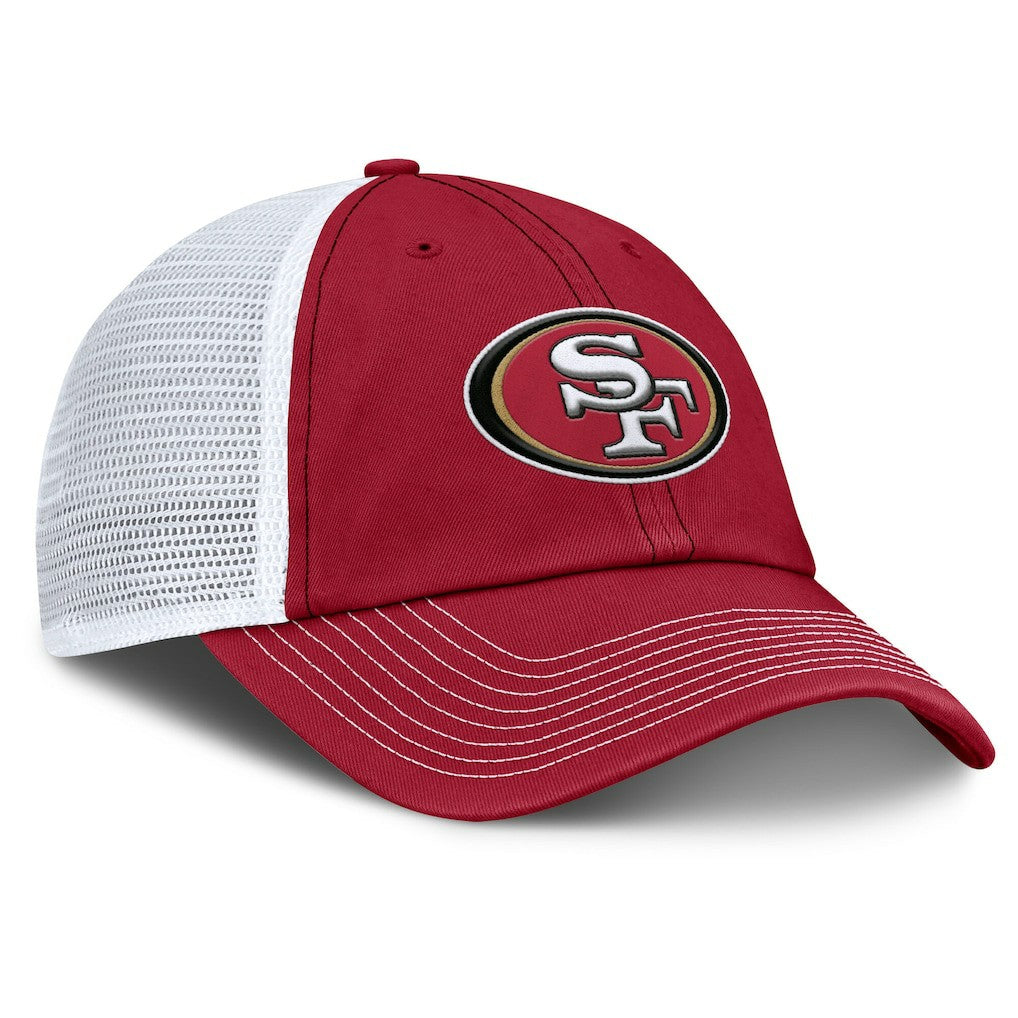 Fanatics San Francisco 49ers Trucker Adjustable Hat Scarlet/White