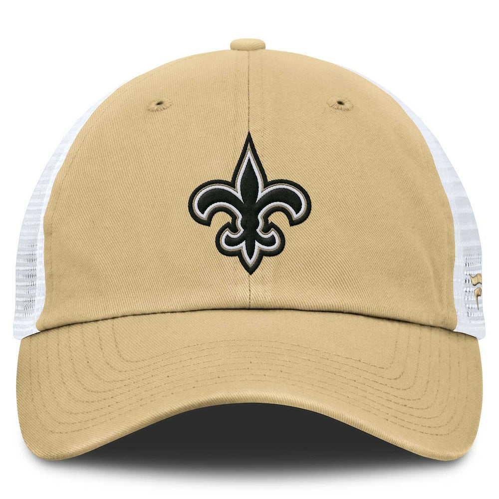 Fanatics New Orleans Saints Trucker Adjustable Hat Gold/White