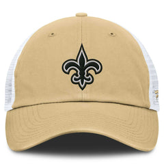 Fanatics New Orleans Saints Trucker Adjustable Hat Gold/White