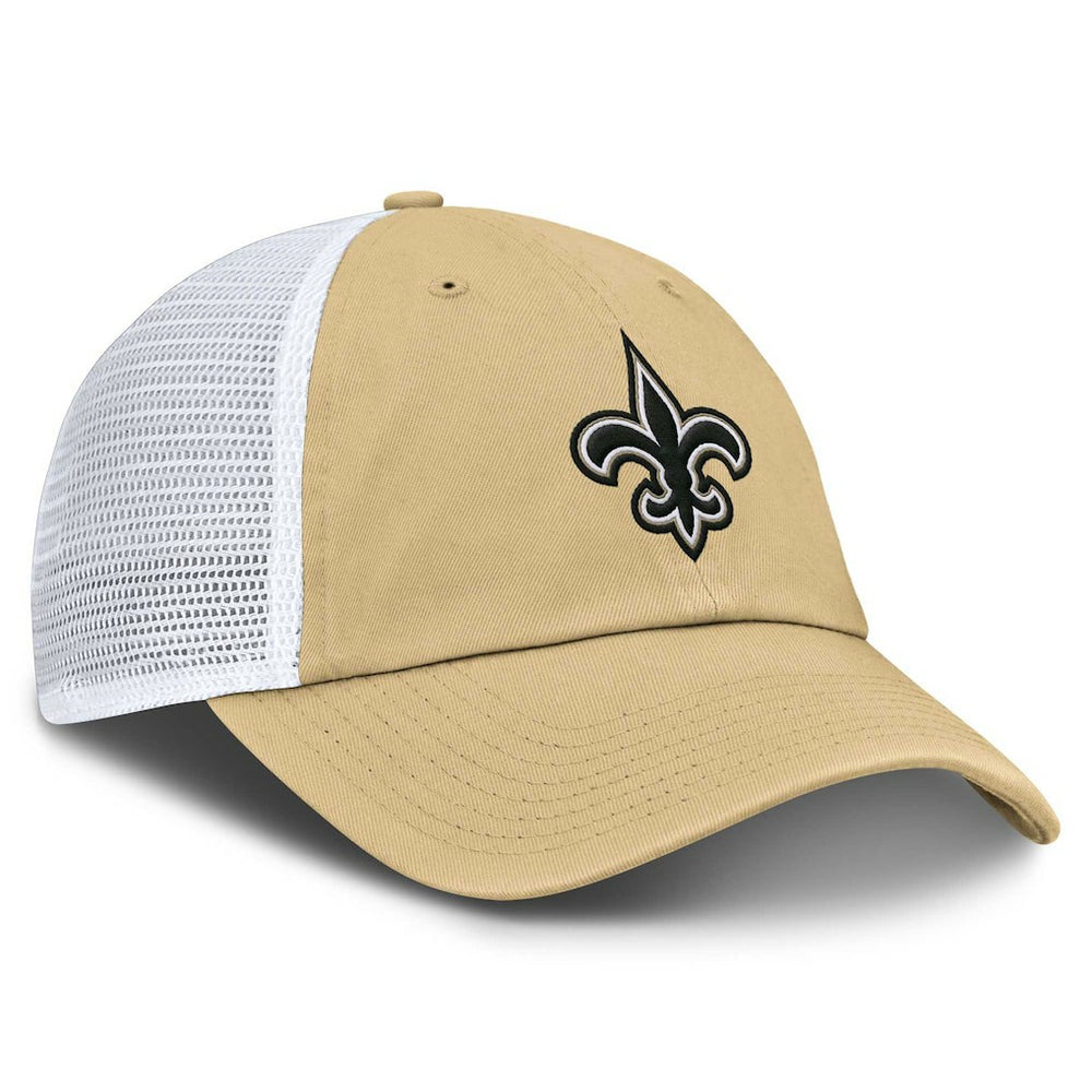 Fanatics New Orleans Saints Trucker Adjustable Hat Gold/White