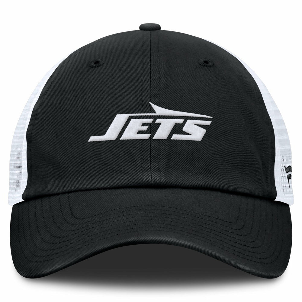 Fanatics New York Jets Trucker Adjustable Hat Black/White