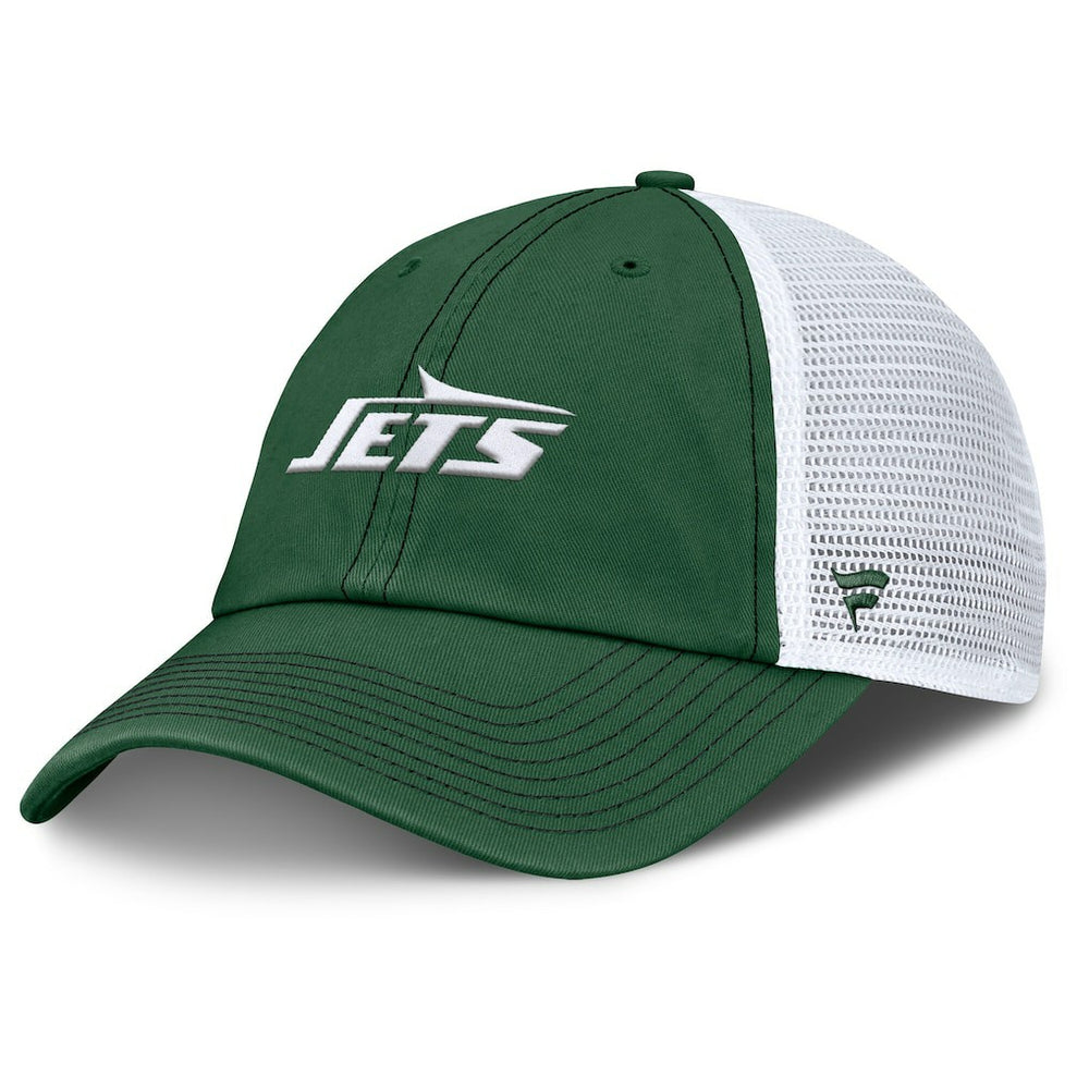 Fanatics New York Jets Trucker Adjustable Hat Green/White