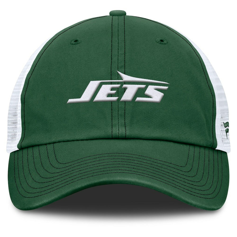 Fanatics New York Jets Trucker Adjustable Hat Green/White