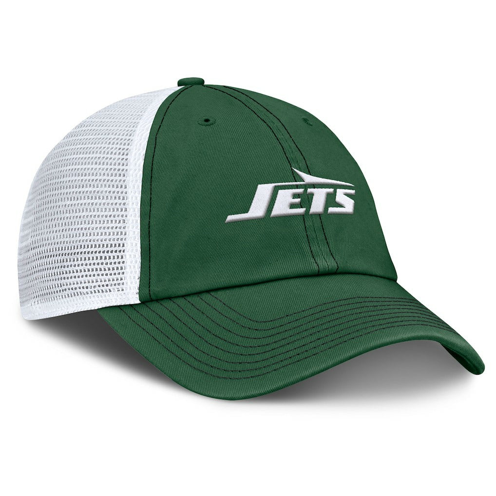 Fanatics New York Jets Trucker Adjustable Hat Green/White