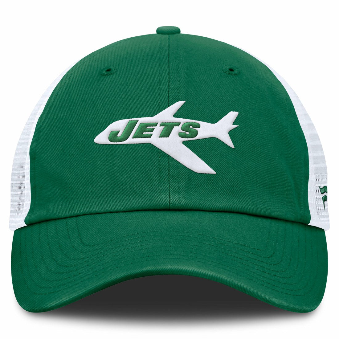 Fanatics New York Jets Vintage Trucker Adjustable Hat Kelly Green/White