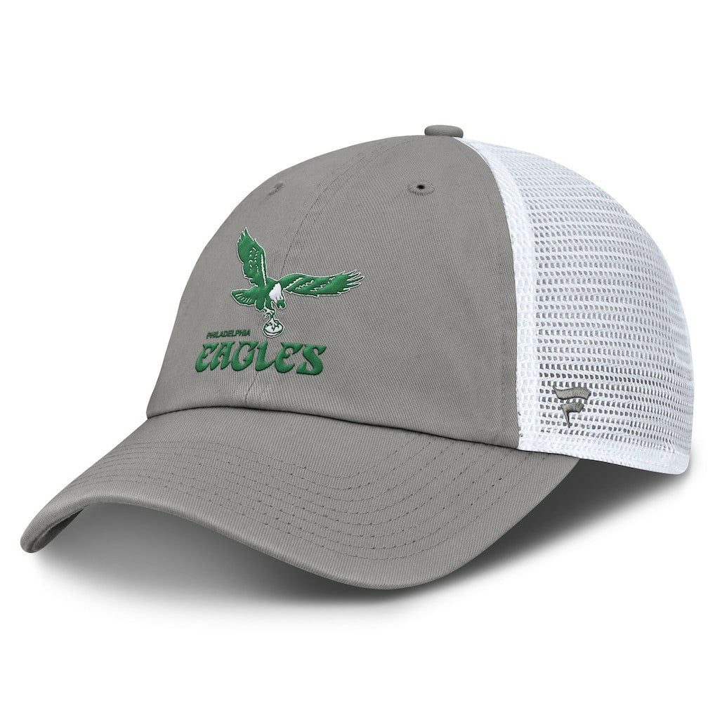 Fanatics Philadelphia Eagles Vintage Trucker Adjustable Hat Gray/White