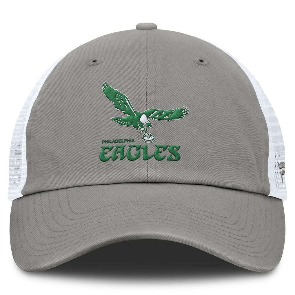Fanatics Philadelphia Eagles Vintage Trucker Adjustable Hat Gray/White