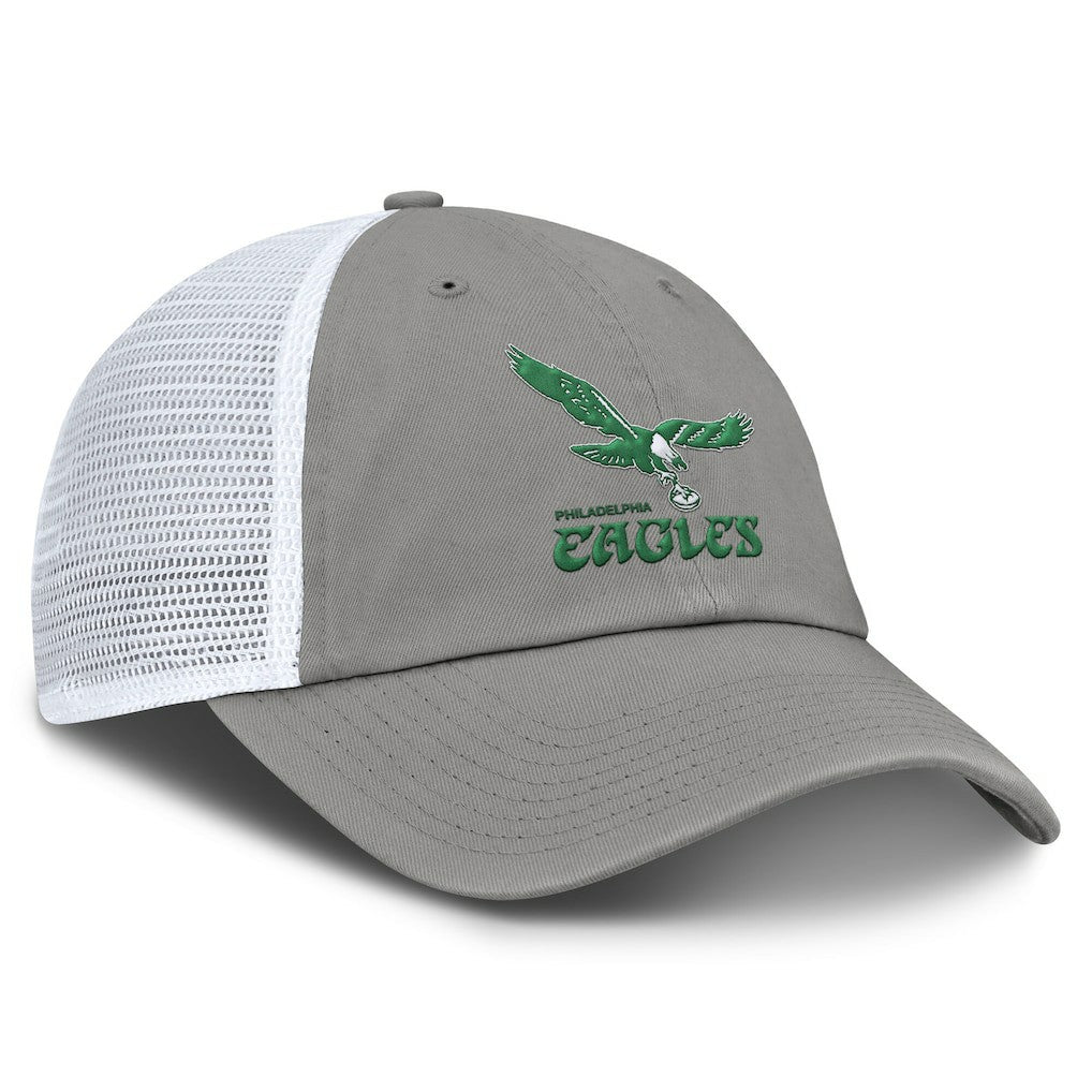 Fanatics Philadelphia Eagles Vintage Trucker Adjustable Hat Gray/White