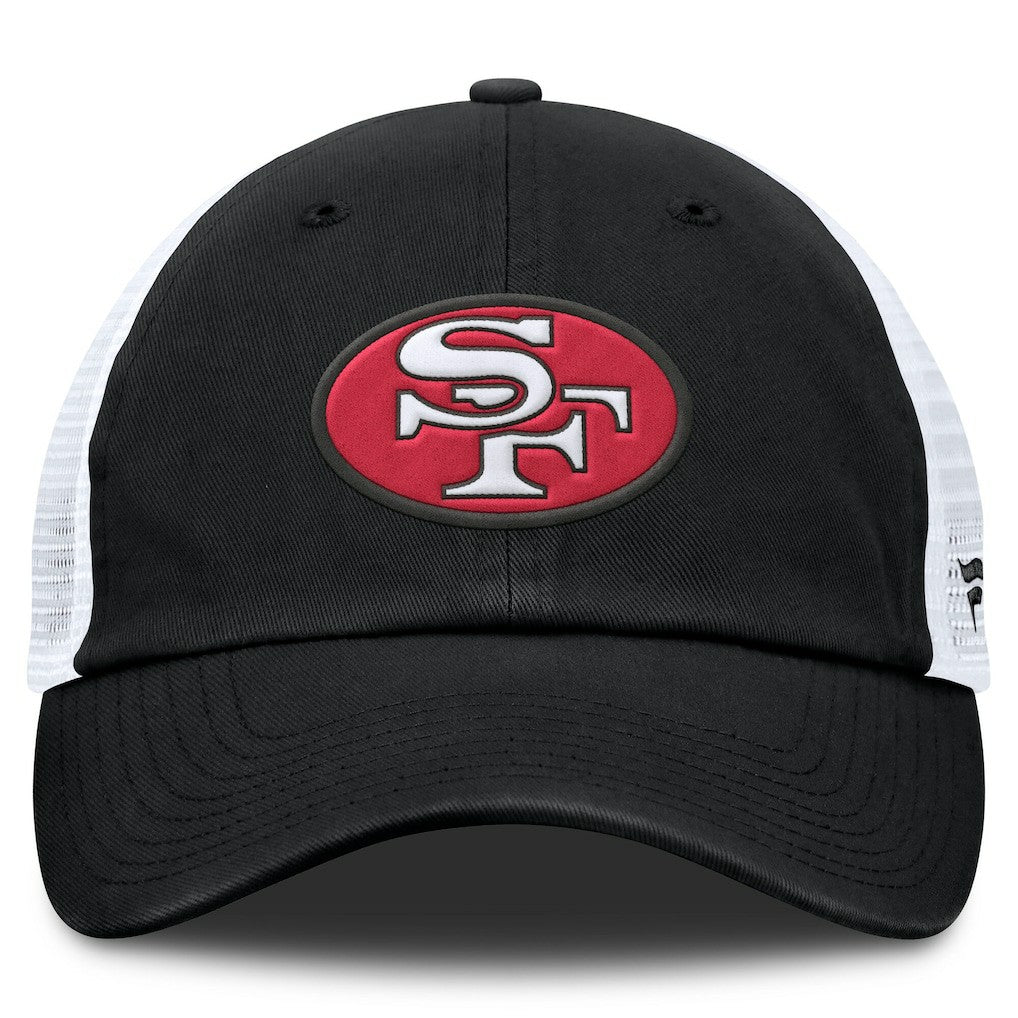 Fanatics San Francisco 49ers Basic Vintage Trucker Adjustable Hat Black/White